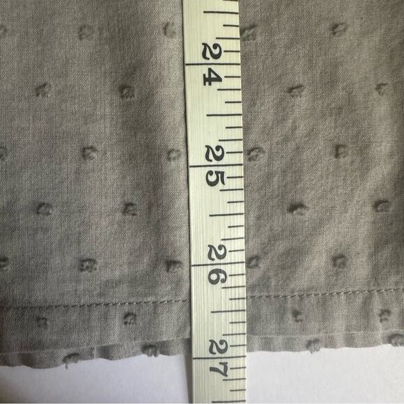 RUNGOLEE Gray Textured with Blue Embroidered Accent Blouse Top Women’s Small - Picture 9 of 10